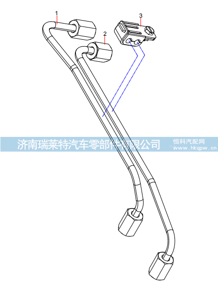 61000125 Tube Assembly, Injector Fuel Supply,61000125 Tube Assembly, Injector Fuel Supply,济南瑞莱特汽车零部件有限公司