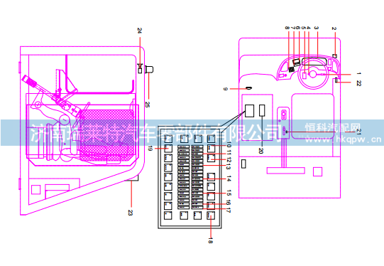 14355277 Cab electrical system三一矿卡