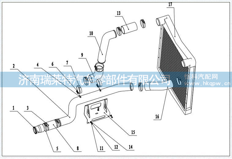 880130B0008 中冷系統(tǒng) Intake Part Engine,880130B0008 中冷系統(tǒng) Intake Part Engine,濟(jì)南瑞萊特汽車(chē)零部件有限公司