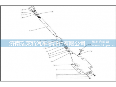 8DS260-1703015 操纵装置壳体 Housing, operating device,8DS260-1703015 操纵装置壳体 Housing, operating device,济南瑞莱特汽车零部件有限公司