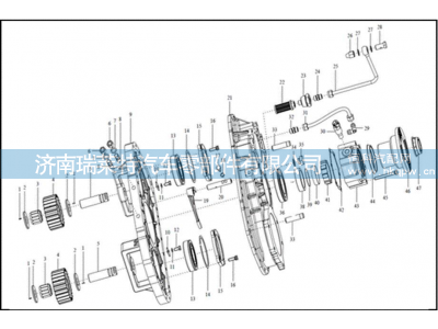 8DS260-1701070 變速器后蓋 Rear cover,8DS260-1701070 變速器后蓋 Rear cover,濟南瑞萊特汽車零部件有限公司