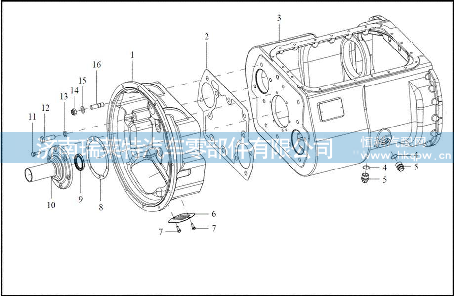 7DS180-1601015-1 離合器殼體 Clutch housing,7DS180-1601015-1 離合器殼體 Clutch housing,濟南瑞萊特汽車零部件有限公司