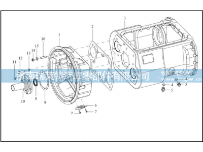 7DS180-1601015-1 離合器殼體 Clutch housing,7DS180-1601015-1 離合器殼體 Clutch housing,濟南瑞萊特汽車零部件有限公司