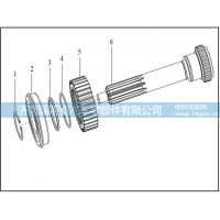 8DS240A-1701030-1 一轴 1st shaft 24齿