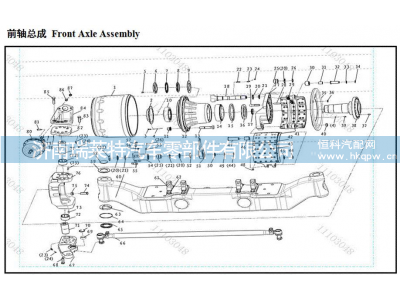 HDZ25T040086001 前轴总成 Front Axle,HDZ25T040086001 前轴总成 Front Axle,济南瑞莱特汽车零部件有限公司