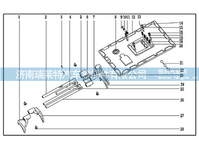 1634,撥叉軸連鎖銷,濟南瑞萊特汽車零部件有限公司