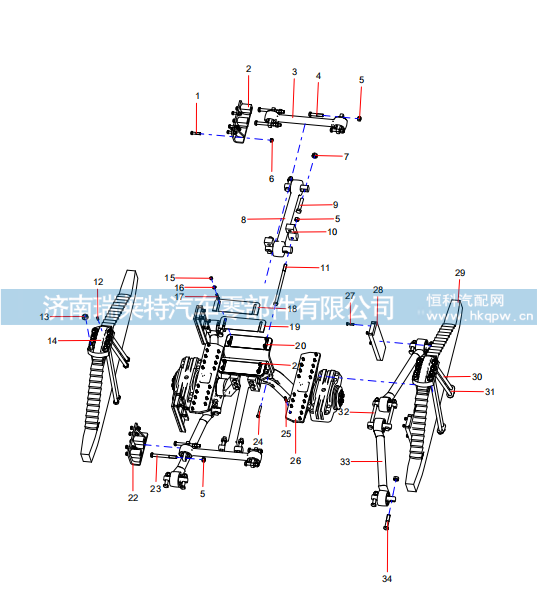 ODT004983834 Rear Suspension,ODT004983834 Rear Suspension,济南瑞莱特汽车零部件有限公司