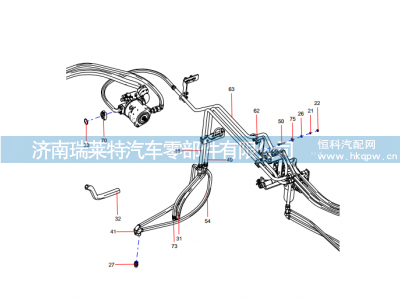 ODT005849545 Steering system (4/4),ODT005849545 Steering system (4/4),济南瑞莱特汽车零部件有限公司