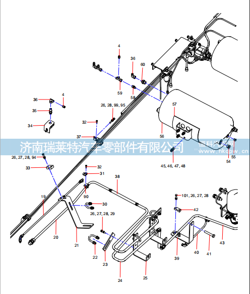 ODT005366019 Brake system (2/5),ODT005366019 Brake system (2/5),濟(jì)南瑞萊特汽車(chē)零部件有限公司