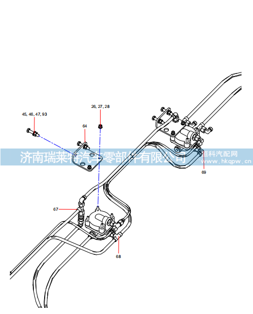 ODT005366019 Brake system (4/5),ODT005366019 Brake system (4/5),济南瑞莱特汽车零部件有限公司