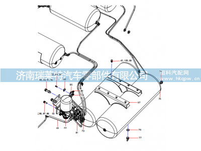 ODT005366019 Brake system (5/5),ODT005366019 Brake system (5/5),济南瑞莱特汽车零部件有限公司