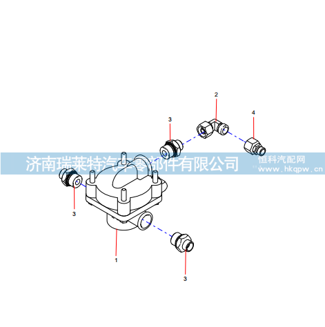 14513880 Relay Valve Pipe Connector Nstallation,14513880 Relay Valve Pipe Connector Nstallation,济南瑞莱特汽车零部件有限公司