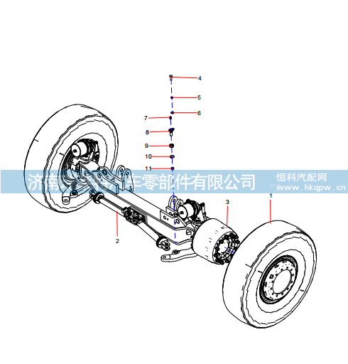 ODT004993693 Front Axle Installation Assembly,ODT004993693 Front Axle Installation Assembly,济南瑞莱特汽车零部件有限公司