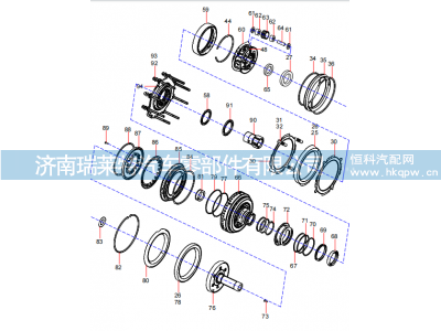 130202000093A262,130202000093A262 planetary gear set (2/3),濟南瑞萊特汽車零部件有限公司