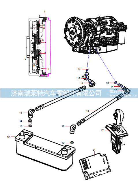 130202000093A349,130202000093A349 Gearbox Peripheral Connectot,济南瑞莱特汽车零部件有限公司