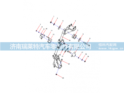 ODT004705728,ODT004705728 Gearbox Rear Suspension,濟(jì)南瑞萊特汽車零部件有限公司