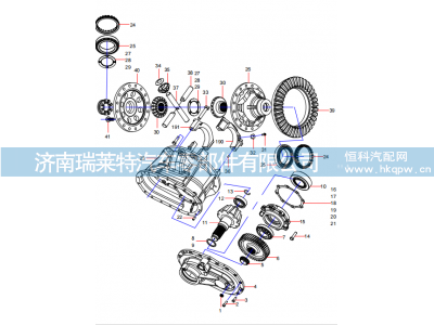 131401020742A,131401020742A Middle Axle Assembly (1/6),濟(jì)南瑞萊特汽車零部件有限公司