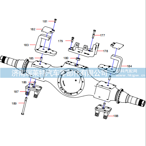 131401020742A,131401020742A Middle Axle Assembly (6/6),濟(jì)南瑞萊特汽車零部件有限公司