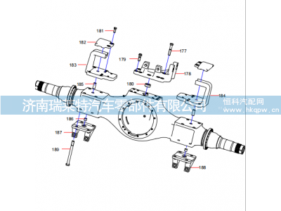 131401020742A,131401020742A Middle Axle Assembly (6/6),濟(jì)南瑞萊特汽車零部件有限公司