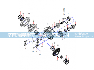 131401020748A,131401020748A Rear shaft (1/5),濟(jì)南瑞萊特汽車零部件有限公司