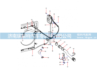 ODT004700678,ODT004700678 Radiatr and pipe Installation (2/4),济南瑞莱特汽车零部件有限公司