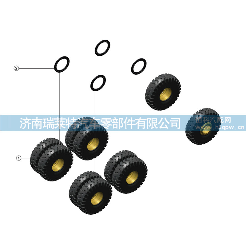 27070108402 40吨中后桥轮辋隔板