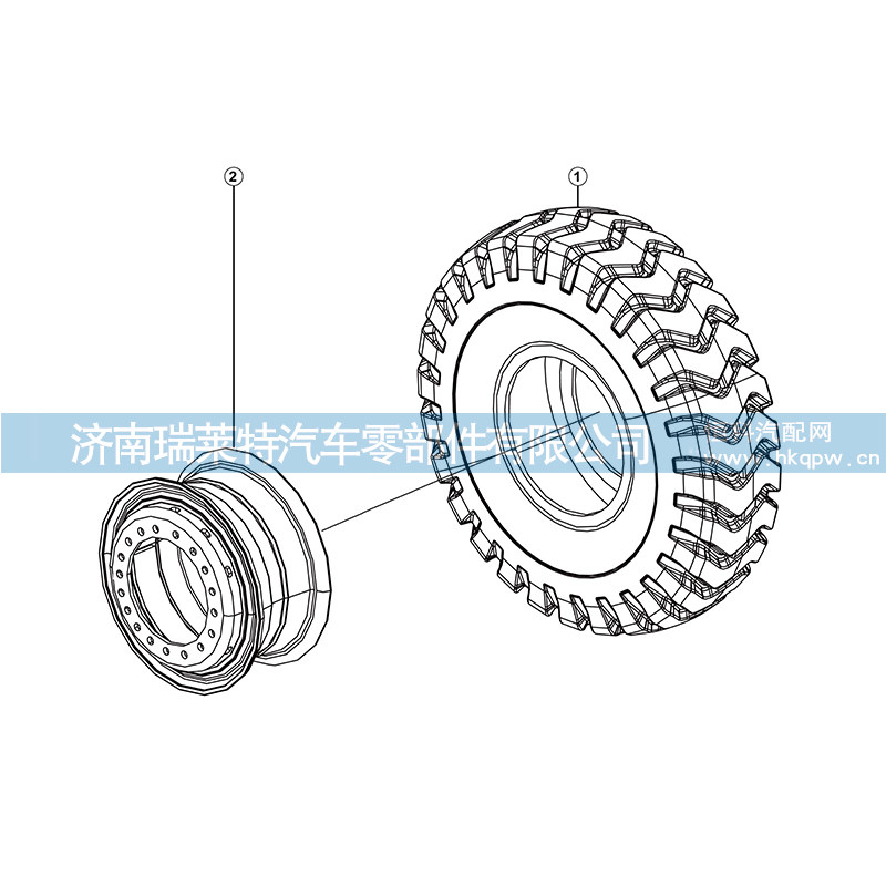 4110706921 轮辋总成11.25/2.0-25