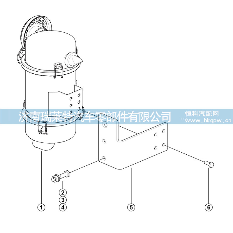 4120711498 空濾消音器總成QXAC3P/4G319-500/4120711498