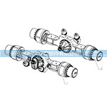 SZ9KA59390106SZ9KA59390106中桥总成-汉德 60T-速比 21.398