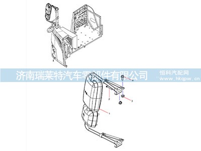 JSS005786265,右后视镜总成,济南瑞莱特汽车零部件有限公司
