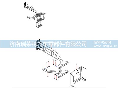 JSS005866902,左侧踏步下安装总成,济南瑞莱特汽车零部件有限公司