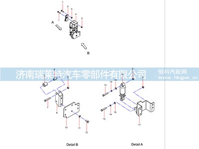 ODT006172548,导向板总成,济南瑞莱特汽车零部件有限公司