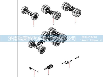 ODT006795625,前桥安装总成,济南瑞莱特汽车零部件有限公司