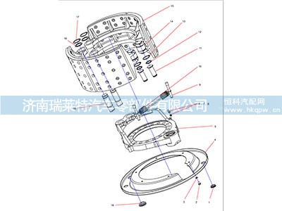 131402010282A002,制动蹄总成,济南瑞莱特汽车零部件有限公司