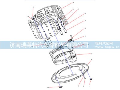 131402010188A048,制动底板总成,济南瑞莱特汽车零部件有限公司