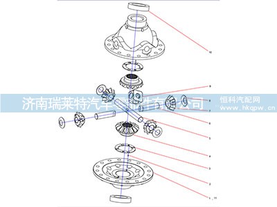 131401020650A067,差速器壳总成,济南瑞莱特汽车零部件有限公司