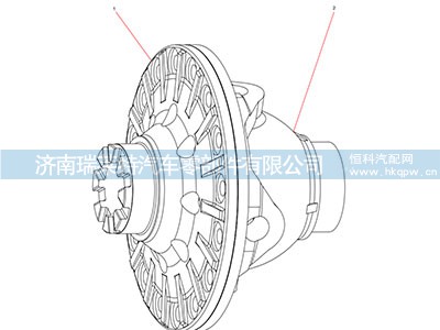 131401020650A071,差速器右壳,济南瑞莱特汽车零部件有限公司