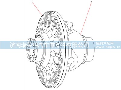 131401020650A070,差速器右壳,济南瑞莱特汽车零部件有限公司