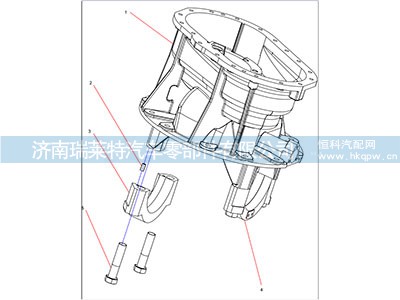 131401020650A030,中桥减速器外壳,济南瑞莱特汽车零部件有限公司