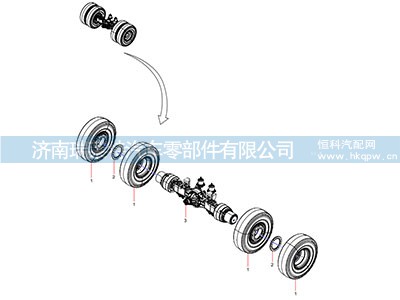 131401020657A,后桥,济南瑞莱特汽车零部件有限公司