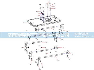 130201000061A054,二三档拨叉,济南瑞莱特汽车零部件有限公司