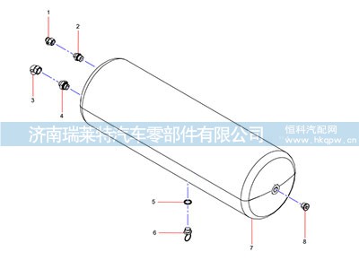 B210780000746,端直通接头,济南瑞莱特汽车零部件有限公司