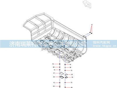 ODT005525897,减震垫板,济南瑞莱特汽车零部件有限公司