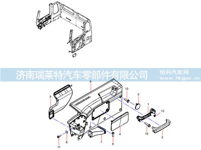 JSS005655494,右窗除霜风管,济南瑞莱特汽车零部件有限公司