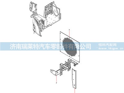 JSS005872825,右踏步上安装总成,济南瑞莱特汽车零部件有限公司