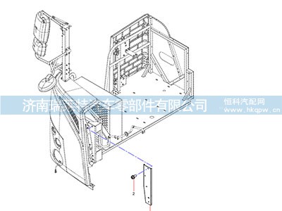 JSS005952083,右侧平台支撑安装中侧板焊合,济南瑞莱特汽车零部件有限公司