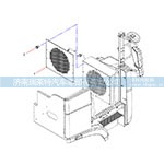 右侧平台冷凝器箱后盖板 JSS005872567