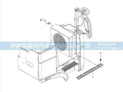 JSS005874034,右平台踏板本体,济南瑞莱特汽车零部件有限公司