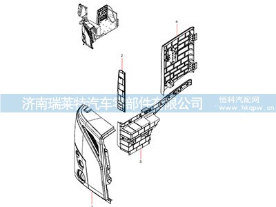 JSS005865413,右导流罩总成,济南瑞莱特汽车零部件有限公司