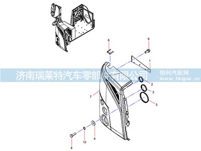 JSS005656413,右导流罩分总成,济南瑞莱特汽车零部件有限公司